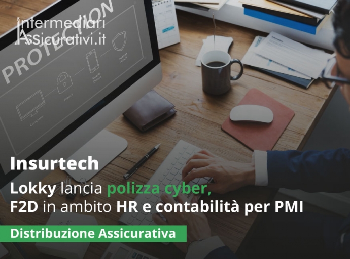 Lokky lancia polizza cyber, F2D in ambito HR e contabilità per PMI